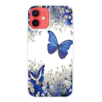 Immagine prodotto di Custodia per Apple iPhone 13, trasparente con motivo a farfalla