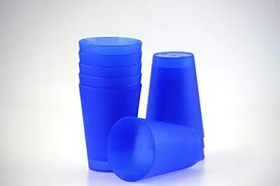 Produktbild von 100 wiederverwendbare Trinkbecher 0,4 l - blau - Partybecher