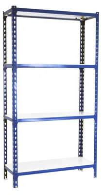 Produktbild von Simonrack Schwerlastregal SIMONCLICK MEGAPLUS 4 8425437076732 blau, weiß 120,0 x 40,0 x 150,0 cm