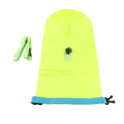 Produktbild von Schwimm-Sicherheitsboje 18L, Wasserdicht PVC, Leuchtend Gelb, Tragbar, Ideal für Offenes Wasser