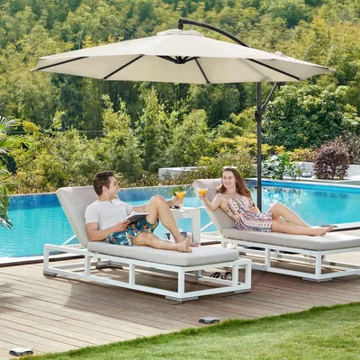 Produktbild von SONGMICS Sonnenschirm Ø 300 cm Sonnenschutz UPF 50+