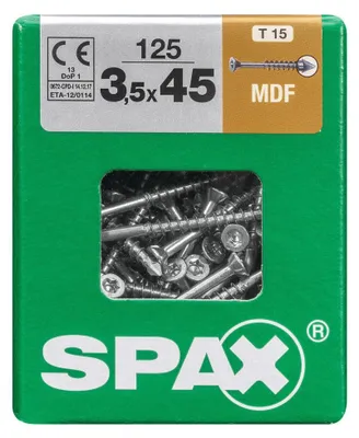 Produktbild von Spax Faserplattenschrauben 3.5 x 45 mm TX 15 - 125 Stk.