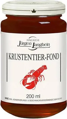Produktbild von Jürgen Langbein Krustentier Fond 200ml Glas Glutenfrei  Lactosefrei