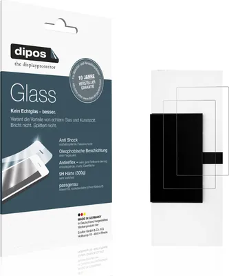 Produktbild von 2x Schutzfolie für Jura ENA 4 matt - Anti-Shock 9H Folie dipos Glass Kunststoffglas
