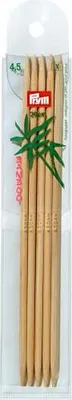 Produktbild von PRYM Strumpfstricknadeln „BAMBUS“, Länge: 20 cm, Ø 4,50 mm