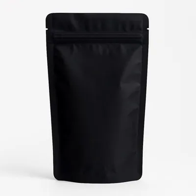 Produktbild von Doypack Schwarz Matt 500 ml – Verpackung mit Strunos-Verschluss 50 Stück
