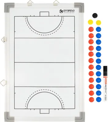Produktbild von Taktiktafel Pro Magnettafel beidseitig: volles & halbes Outdoor-Feld, inkl. 32 Magnete, Stifte, Schwamm