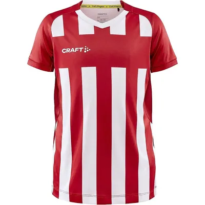 Produktbild von CRAFT Progress 2.0 Stripe Jersey JR Bright Red/White 158/164