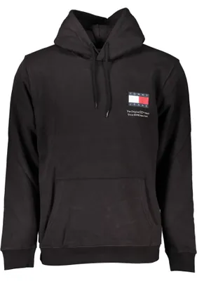 Produktbild von Herren Langarm Kapuzen-Sweatshirt in Schwarz - Komfort & Stil