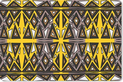 Produktbild von MuchoWow® Mauspad Mousepad Afrika - Geometrie - Muster 27x18 cm - Mousepads - Maus Mat - Pad - Mausunterlage - Büroartikel - Desk Matten