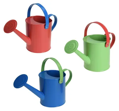 Produktbild von Metall Kinder Gießkanne Spielzeug Gießkanne blau für Garten und Sandkasten