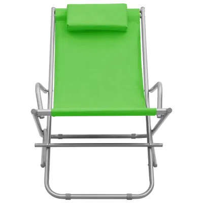 Produktbild von "im Sonderangebot"2 Stk.Liegestuhl HOMMIE - Gartenliege - Schaukelstühle - Stahl Grün - 69x61x94 cm DEMöbel 3549551