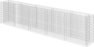 Obrázok produktu pre vidaXL Gabionové zvýšené lôžko z pozinkovanej ocele 450 × 50 × 100 cm