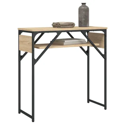Produktbild von "2026 Aktion"Konsolentisch/Beistelltisch Moderner design - Sofatisch für Wohnzimmer - mit Ablage Sonoma-Eiche 75x30x75cm Holzwerkstoff DEMöbel 8715590