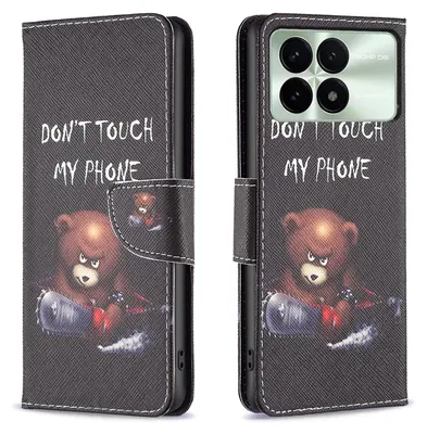 Obrázek produktu pro Pro Xiaomi Poco F6 Pro /  Redmi K70 & Pro Umělá kůže Book Mobilní telefon Pouzdro Motiv 6 Obal Pouzdra Ochrana