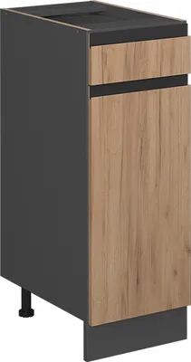 Produktbild von Küchenunterschrank Vicco R-Line Goldkraft Eiche 30 cm J-Shape, ohne Arbeitsplatte, Model 39758