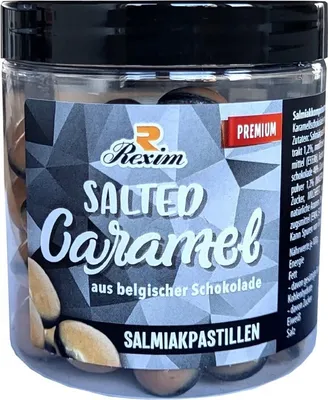 Produktbild von Rexim Salted Caramel Salmiakpastillen 155g