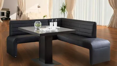 Immagine prodotto di Panca ad angolo in pelle Gruppo di panche ad angolo Panca da pranzo in pelle SCELTA DEL COLORE e DIMENSIONE DESIDERATA