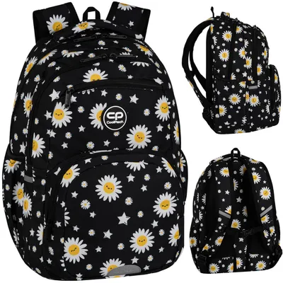 Produktbild von Schulrucksack mit zwei Fächern, 21L COOLPACK PICK DAISY BLACK