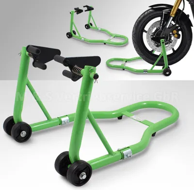 Produktbild von Bituxx Motorrad Montageständer Vorn Grün MS-15729