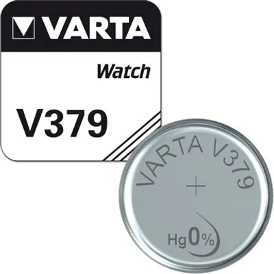 Obrázek produktu pro Varta -V379, Baterie na jedno použití, SR63, Oxid stříbrný, 1,55 V, 1 kusů, 15 mAh