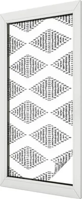 Obrázok produktu pre Vitrážová fólia na okno - 116x50 cm - vitrážový vzor - nepriehľadná dekoratívna fólia na ochranu súkromia - samolepiaca, UV ochrana - geometrické diamanty