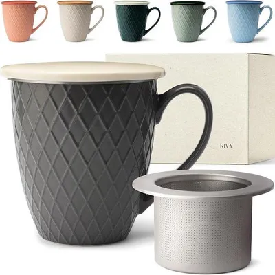 Produktbild von Famanu Teetasse mit Deckel und Sieb - 650 ml