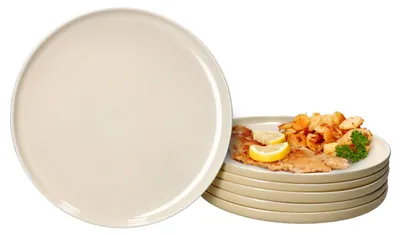 Obrázek produktu pro Ritzenhoff 6x Jasper jídelní talíř Ø25,4cm vanilková kamenina 6 osob jídelní talíř