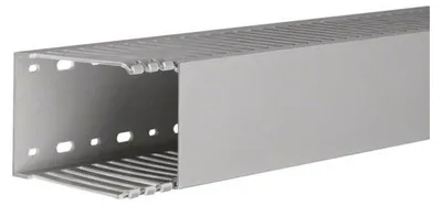 Zdjęcie produktu dla Hager DNG10007507030B, Kanał kablowy, Szary, PCW, V0, 75 mm, 2000 mm
