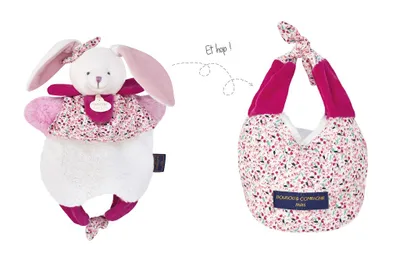 Produktbild von DOUDOU Amusette Hase Schmusetuch 30cm