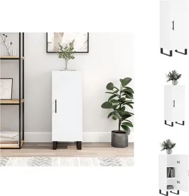 Immagine prodotto di vidaXL Credenza bianca 34,5x34x90 cm Materiale a base di legno - Credenze