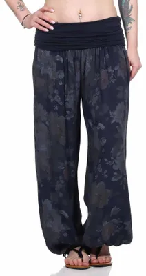 Produktbild von Haremshose Damen leichte BOHO Sommerhose mit weitem Bein Gr. 36 bis 48 Yoga-Hose