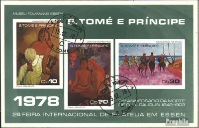 Produktbild von Briefmarken Sao Tome e Principe 1978 Mi Block16 (kompl.Ausg.) gestempelt Briefmarkenmesse