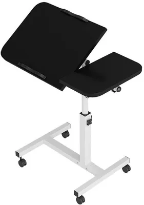 Immagine prodotto di Azomor® Trolley per laptop regolabile in altezza con rotelle, per lavorare in modo flessibile in home office e a casa