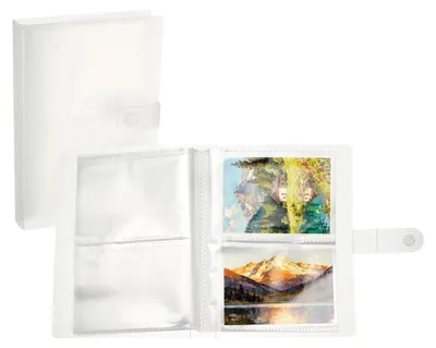 Indexkartenhalter 3,5x4,5 Zoll, 2 Stück, 40 Seiten, transparent