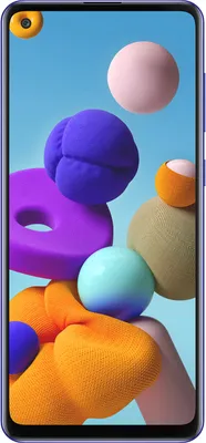 Produktbild von Samsung Galaxy A21s Smartphone, Blau, 32 GB, 3 GB RAM, 6,5 Zoll HD+ TFT-LCD (1600x720 Pixel), Android 10, Exynos 850 Octa-Core, 48 MP Quad-Kamera, 13 MP Frontkamera, 5.000 mAh Akku, Dual-SIM, erweiterbar bis 512 GB microSD, Fingerabdrucksensor, Gesichtserkennung, WLAN, Bluetooth 5.0, NFC, LTE, 163,7 x 75,3 x 8,9 mm, 192 g