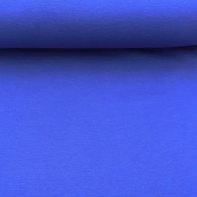 Produktbild von Bündchenstoff Strickschlauch Meterware blau fein B 37cm