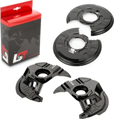 Produktbild von 4x Ankerblech Bremsscheibe Set vorne hinten für BMW 3er E46 325i 330d Cd Ci 330i