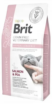 Immagine prodotto di Brit Grain Free Veterinary Diet Cat Hypoallergenic Łosoś Z Groszkiem 5kg