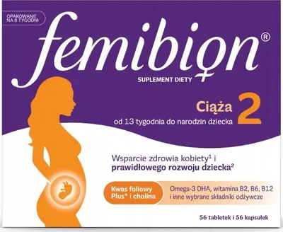 The image shows the packaging of a dietary supplement for pregnant women.