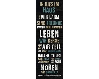 Produktbild von Leinwandbild Geliebt I 27x77 cm