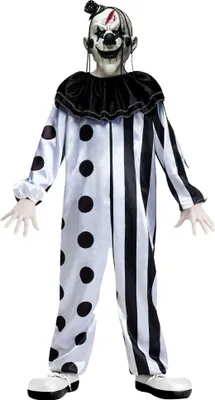 Produktbild von Horrorclown - Halloween Kostüm Kinder Junge Kindergröße: 128-140