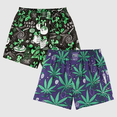 Produktbild von Lousy Livin 2Pack Boxershorts OuterSpace & Weedy Black L