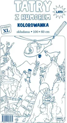 Produktbild von Tatra-Gebirge mit Humor. Faltbares XL-Malbuch