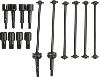 Productafbeelding van RC-auto, CVD-aandrijfas, dogbone, wielnaaf, as, bevestigingsset voor Wltoys 144001, 124018, 124019