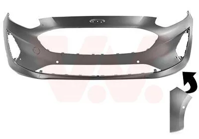 Produktbild von VAN WEZEL Stoßstange Stoßfänger für FORD Fiesta Mk7 Schrägheck Grundiert Glatt 1809576