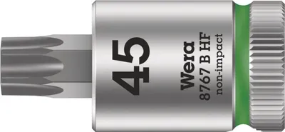Produktbild von WERA 8767 B HF Bitnuss Torx T45 Stahl 38,5 x 35 x 3/8" 12 mm