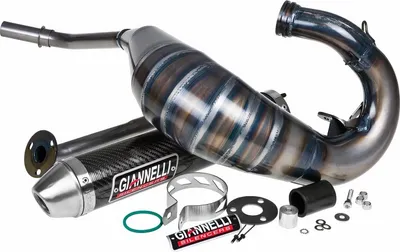 Produktbild von Giannelli Auspuffanlage Enduro mit Zulassung, Carbon kompatibel mit Husqvarna WRE 125 05-08 / SM 125 05-08