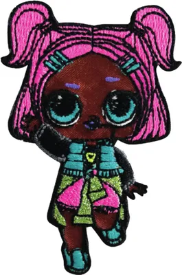 Obrázok produktu pre Lol Surprise Dolls © V.Q.R.T. - Záplata, nažehľovačka, nažehľovací obrázok, nášivka, záplata, nažehľovačka, veľkosť: 7,2 x 4,5 cm