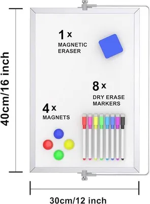Produktbild von Famanu Whiteboard Magnetisch 30 x 40 cm - Doppelseitig